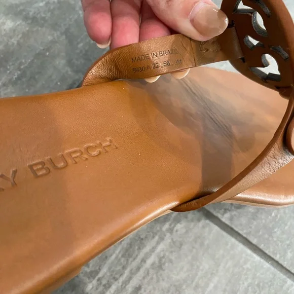 Tory Burch Brown Miller Soft Sandals - Picture 4 of 7